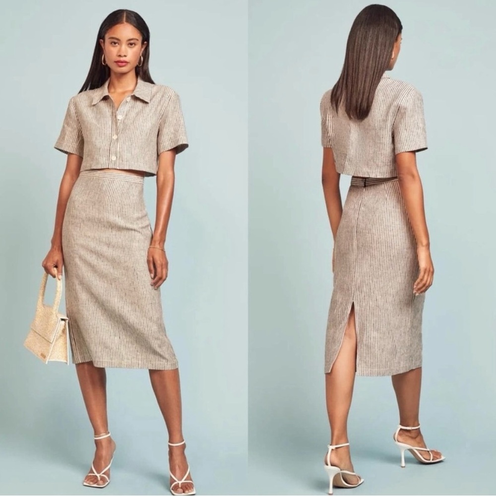 Reformation Landsby Two Piece Linen Set